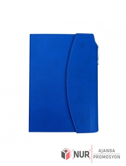 Termo Deri Sert Kapaklı Kalem Tutacaklı Tarihsiz Defter